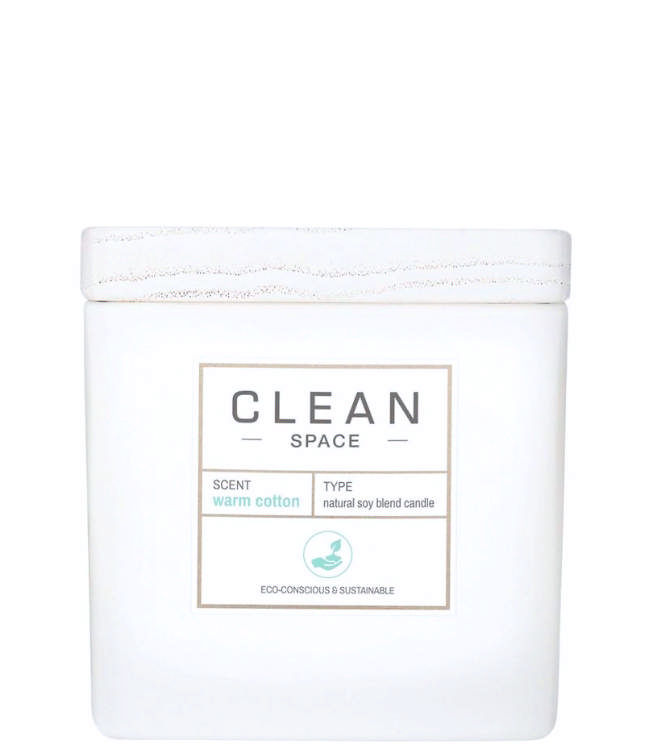 CLEAN SPACE Warm Cotton Candle, 227 g.