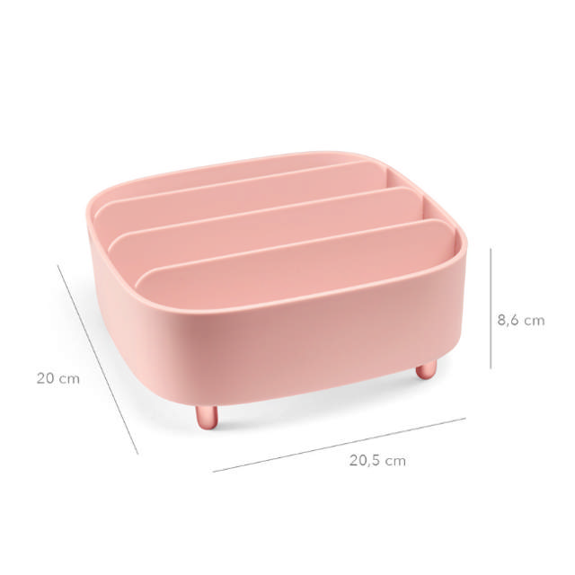 Gillian Jones Bord-Organizer med 4 Rum - Dusty Rose