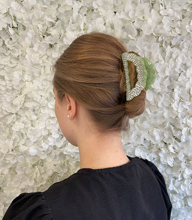 JA-NI Hair Accessories - Hair Clamps Emilie, The Green