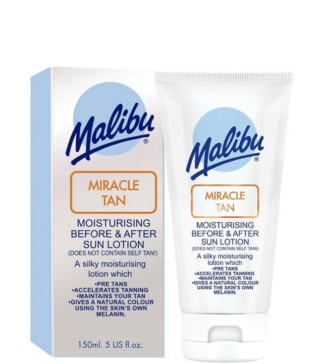 Malibu Miracle Tan Moisturising Before & After Sun Lotion, 150 ml.