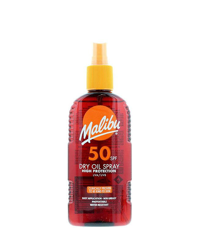 Malibu Dry Oil Sun Spray SPF50, 100 ml.