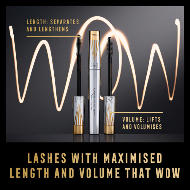 Max Factor Masterpiece 2In1 001 Black, 12 ml.