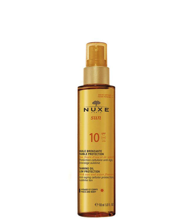 Nuxe Sun Face & Body Tan Oil Spf 10, 150 ml.